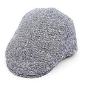 Tailored Driver Flat Cap in Blue or Grey by Christy's London