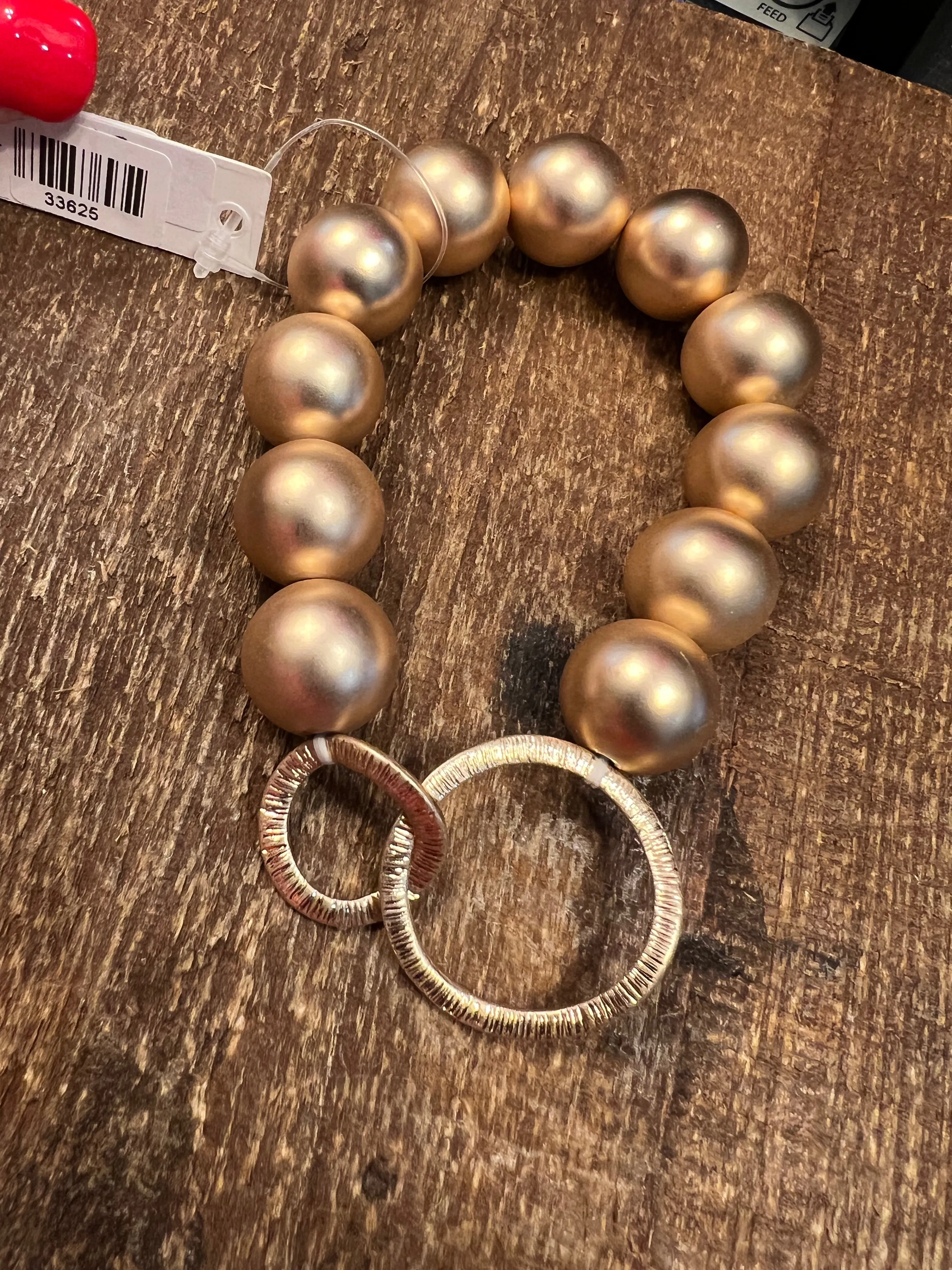 The Hammered Bead Bracelet