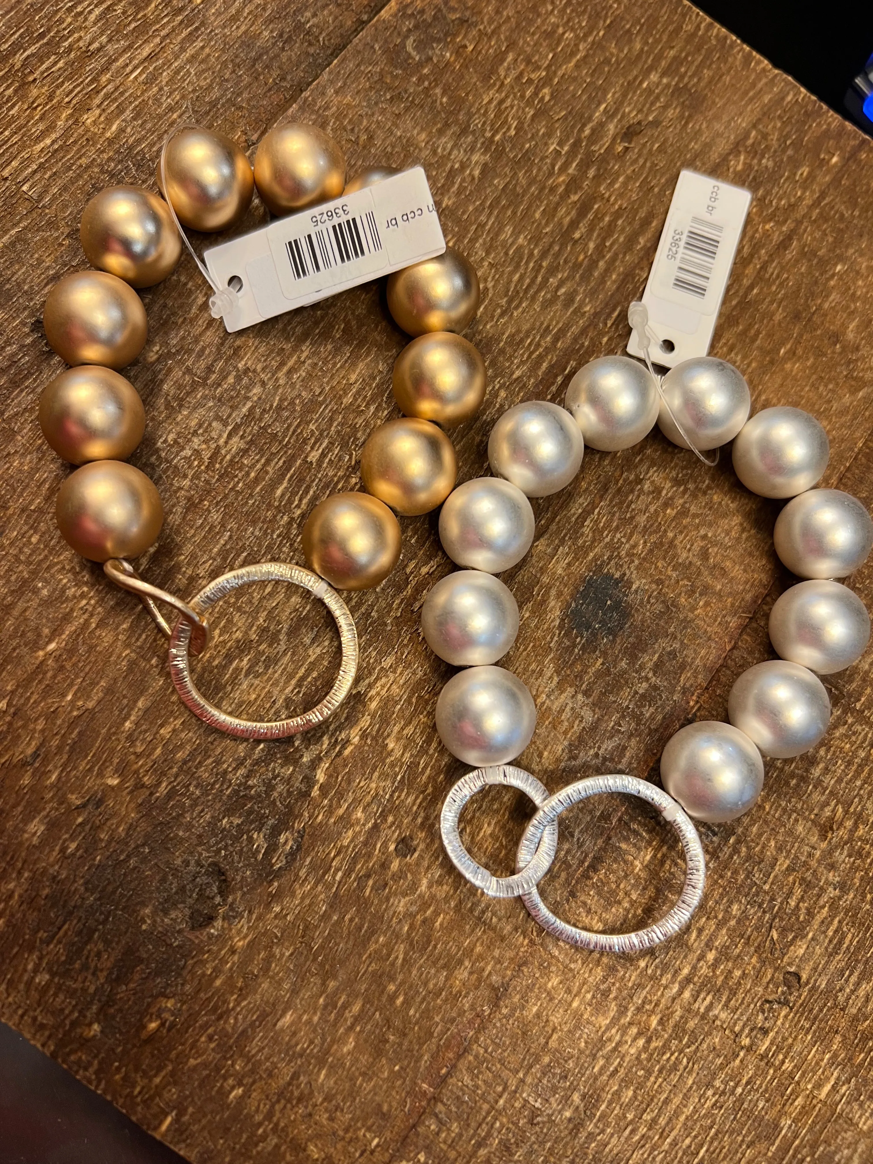 The Hammered Bead Bracelet