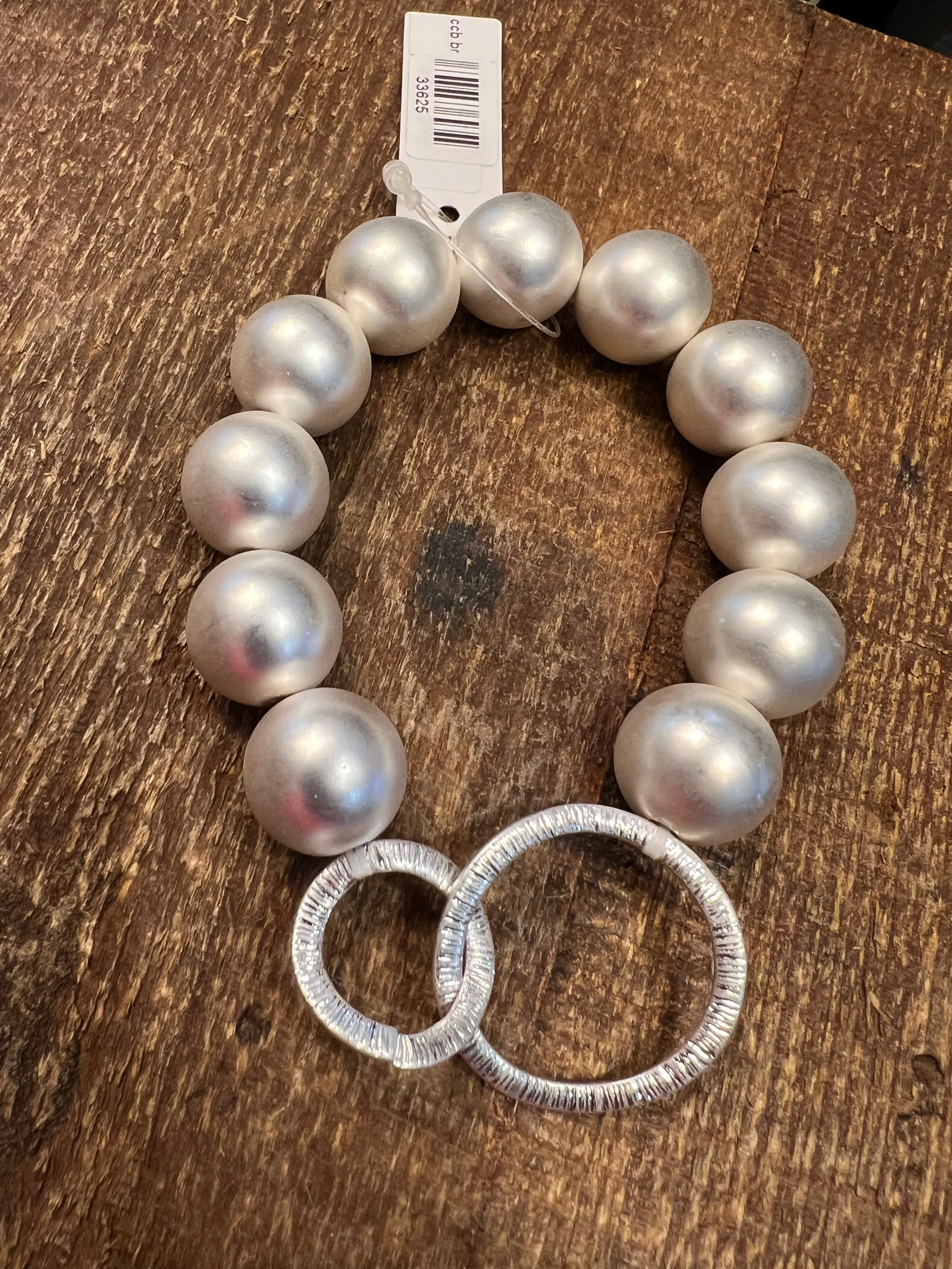 The Hammered Bead Bracelet