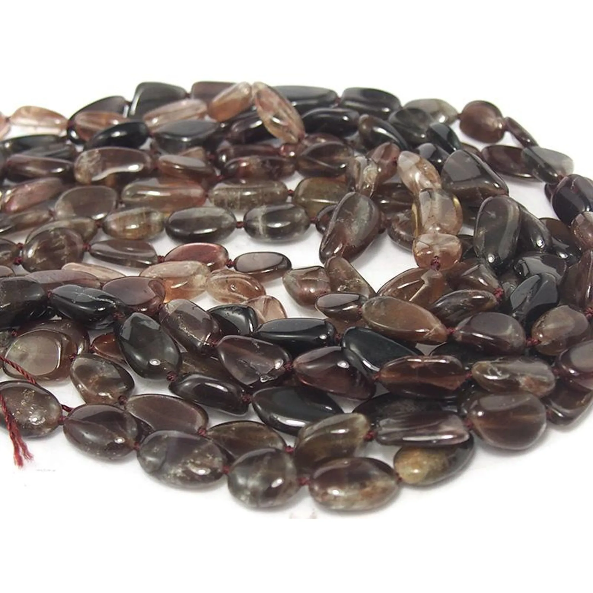 Violet Moonstone Smooth Nugget Strand