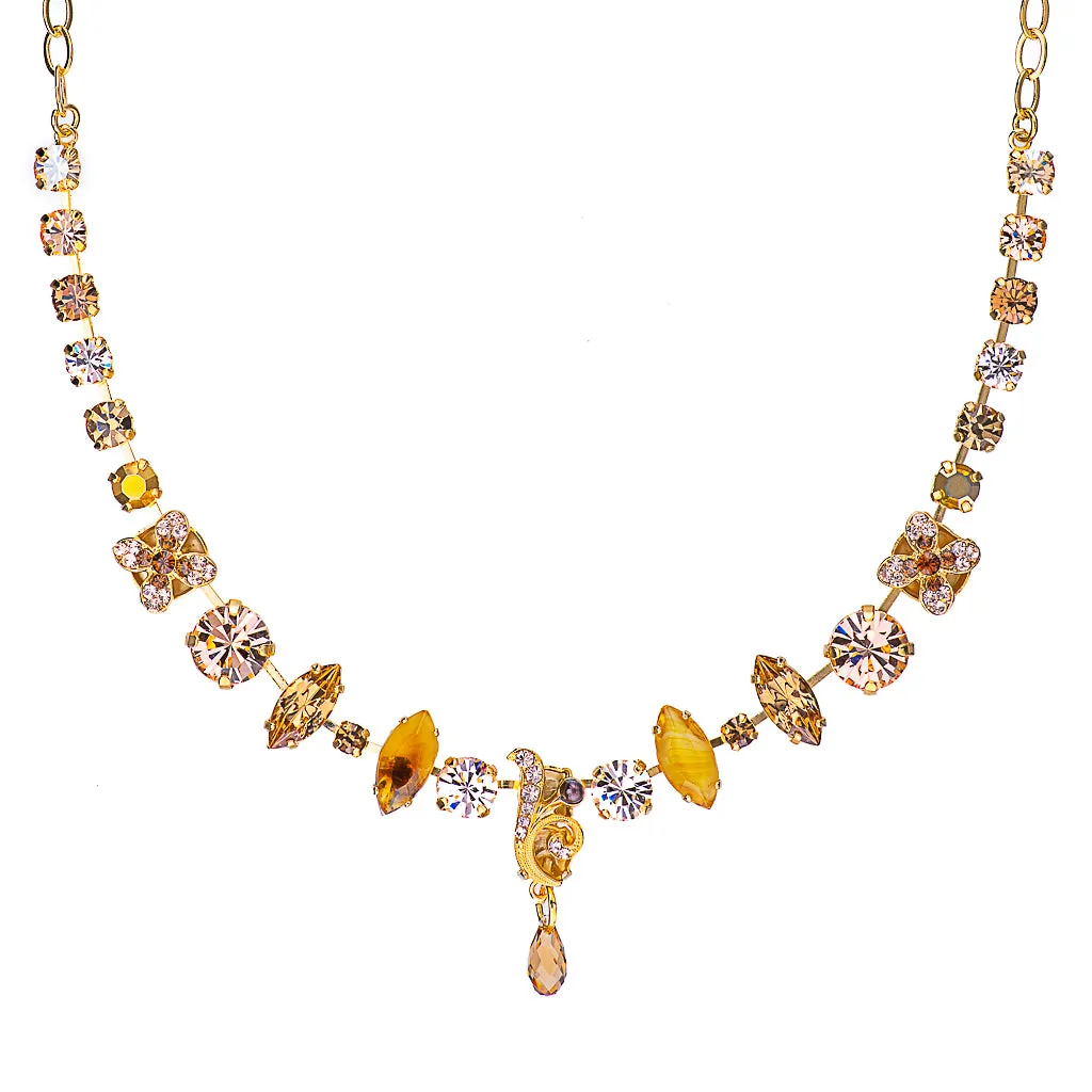 Wallflower Marquise and Round Necklace in "Chai" *Preorder*
