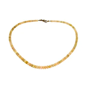 Welo Opal Beaded Necklace x 10k Clasp
