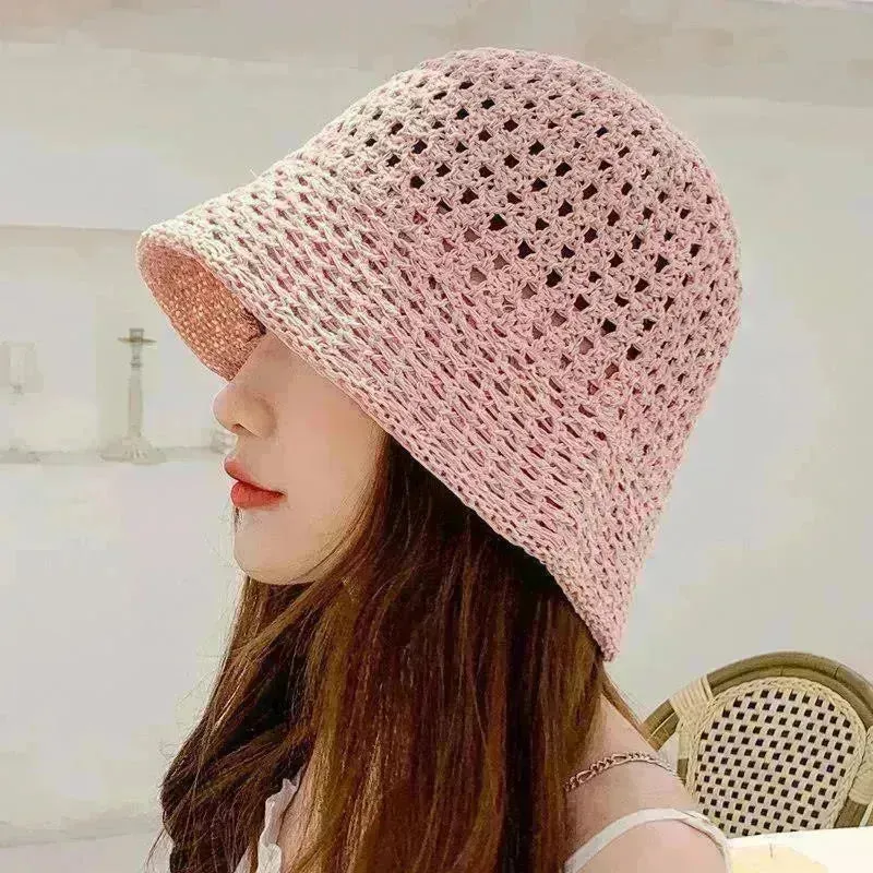 Women's Spring And Summer Hollow Sun Protection Hat
