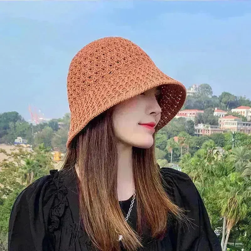 Women's Spring And Summer Hollow Sun Protection Hat